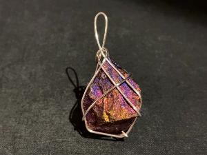 Chalcopyrite Hand Wired Pendant (REF:CHALCO1)