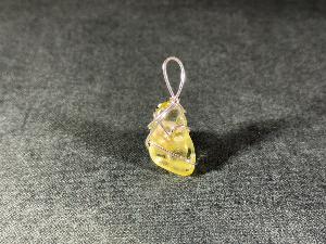 Lemon Quartz Hand Wired Pendant (REF:LEMQTZ1)