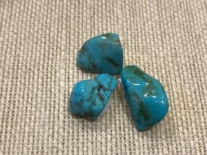 Turquoise - Mexican - 2g - 3g 1.5cm Tumbled Stone. (Selected)