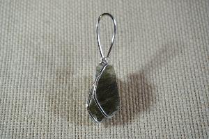 Moldavite Hand Wired Pendant (REF:0108)