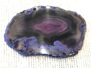 Agate Slice - Dyed Purple Agate (RefPCS7)