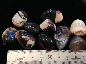 Sardonyx - Mixed Colours (China) Tumble Stone  (Selected)