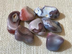 Agate - Pink - 6g to 10g Tumbled Stone (Selected)
