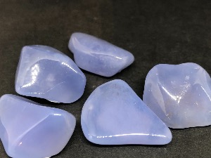 Chalcedony - Blue - 'AA' 2 cm Tumbled Stone (Selected)