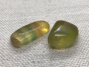 Fluorite - Yellow Rainbow - 2 to 3cm Tumbled Stone (Selected)