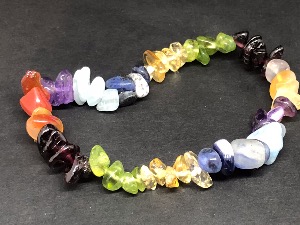 Mixed Gems - Gemstone chip bead bracelet