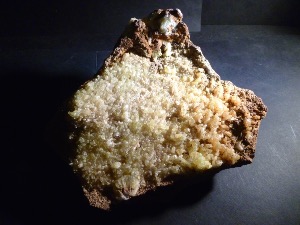 Adamite - Yellow Adamite on Limonite Matrix, from Mapimi, Mexico (No.85)