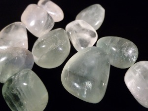 Fluorite - Green "Fluorescent" Tumbled Stone (Selected)
