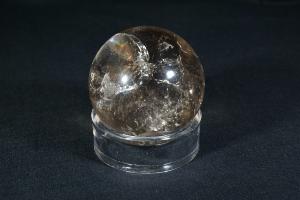 Smokey Quartz Sphere (with Rainbows), from Brazil (REF:SPHSQTZ1)