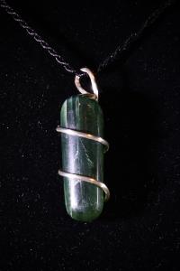 Kyanite - Green - Hand Wired Pendant (No.37)
