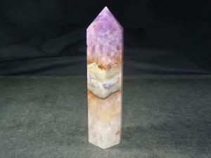 Amethyst, Banded Agate and Quartz Obelisk (REF:AAQOB2)