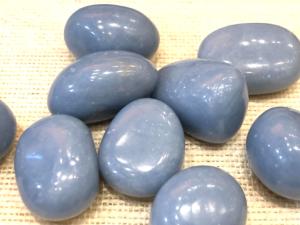 Angelite - Peru - 10g to 15g, 2 to 3cm Tumbled Stone (Selected)