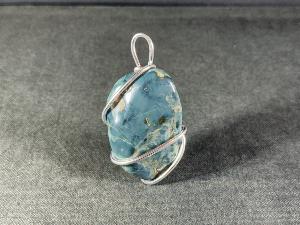 Dianite (Blue Jade) Hand Wired Pendant (REF:DIABLJD2)