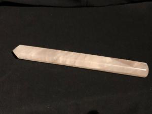 Rose Quartz Faceted Wand (Ref W13)