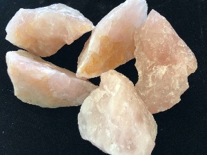 Rose Quartz - Namibian Rough, 60g to 100g unpolished (selected)