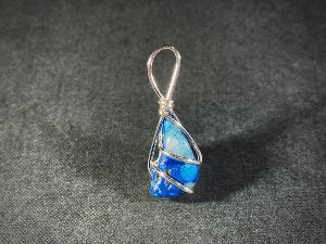 Azurite Hand Wired Pendant (REF:AZUHWP1)