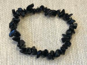 Obsidian chip bead Bracelet (Selected)