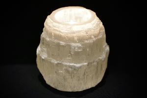 Selenite T-Light Holder (REF:STLH3)