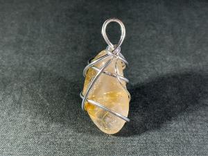 Rutile Quartz Hand Wired Pendant (REF:RUTQTZ1)