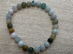 Jade - Burmese Jade - Elasticated 17cm Bracelet (SHMB2600) 