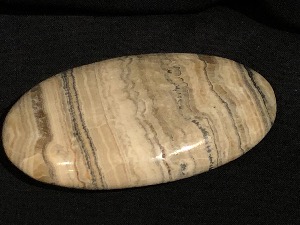 Calcite - 'Thousand Lined' Calcite Palm Stone (REFrw2)