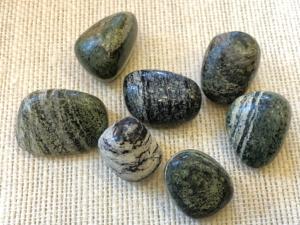 Chrysotile in Serpentine - Up to 10g Tumbled Stone (Selected)
