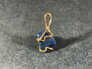 Dumortierite Hand Wired Pendant (REF:DUMOHWP1)