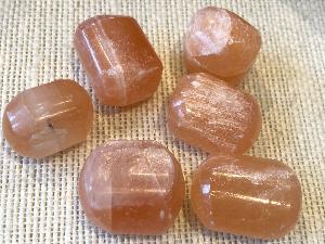 Selenite - Orange - 2cm  Tumbled Stone (Selected)
