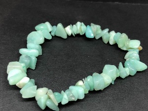 Amazonite - Gemstone Chip Bead Bracelet (Selected)