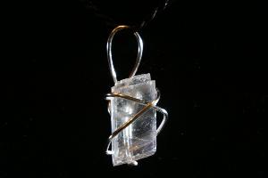 Optical Calcite Hand Wired Pendant (REF:HWOC1)