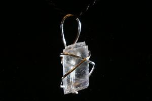 Optical Calcite Hand Wired Pendant (REF:HWOC1)
