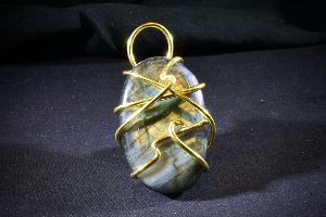 Hand Wired Polished Labradorite (REF:HWPL6)