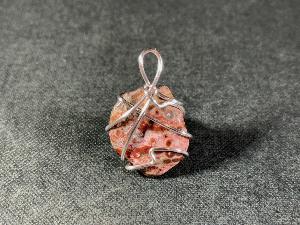 Leopardskin Jasper Hand Wired Pendant (REF:LEOPJASHW1)