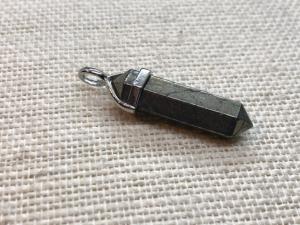Pyrite  - Crafted Point Pendant - Silver Plated (Selected)