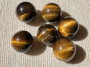 Tiger Eye - Brazilian - 1.5cm Marble/Ball/ Sphere (selected)