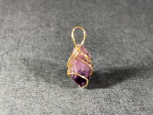 Brandberg Amethyst Hand Wired Pendant (REF:BRANAMT2)