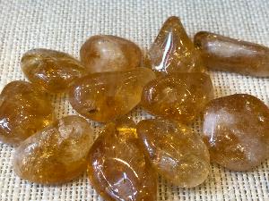 Citrine 5g to 10g Dark Colour Tumbled Stone (Selected)