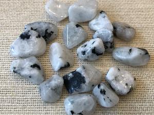 Moonstone - Rainbow - 3g to 7g Tumbled Stone (White Labradorite) (Selected)
