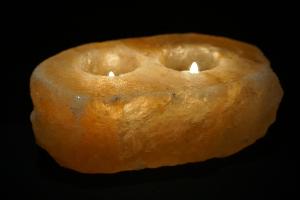 Himalayan Double T-Light Salt Lamp (REF:14/2)