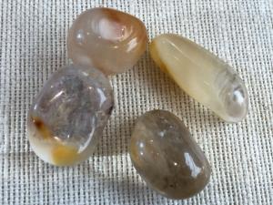 Quartz - with Amphibole - 12g to 19g Tumbled Stone (Selected)