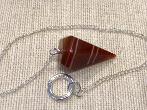 Carnelian - Banded  Pendulum (ref p39)