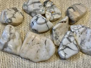 Howlite - 5g  to 12g White Tumbled Pieces (Selected)