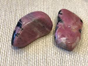 Rhodonite -  (Mix Colour) 20g to 25g, 2.5 - 3.5cm Tumble Stone (selected)