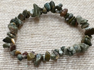 Rhyolite - Gemstone chip bead bracelet (Selected)