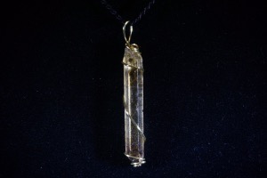 Natural Citrine Hand Wired Pendant (No.39)