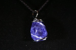 Sodalite Hand Wired Pendant (No.399)