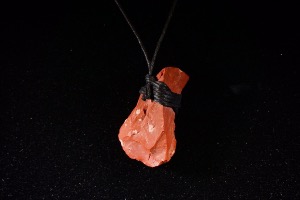 Red Jasper Hand Tied Pendant (No.53) 
