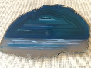 Agate Slice - Dyed Blue (ref DAS103)