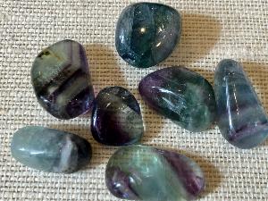 Fluorite - Rainbow -  6g to 10g Tumbled Stone (Selected)