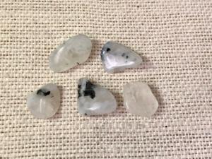 Labradorite - White - Tumbled Stone (Rainbow Moonstone)